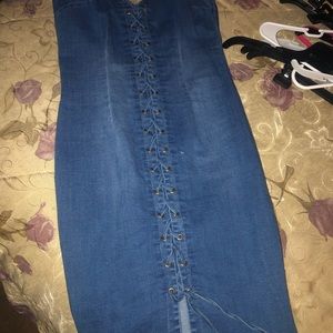 Denim dress